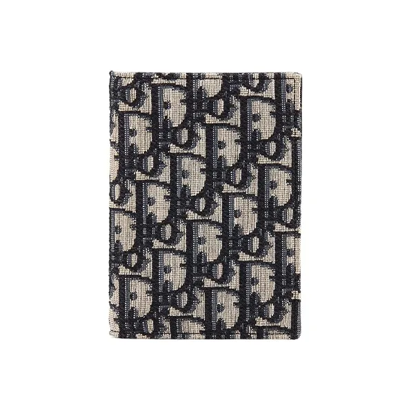 DIOR Canvas Card Holder, Coin Purse, Passport Holder Women's Denim Blue-0
