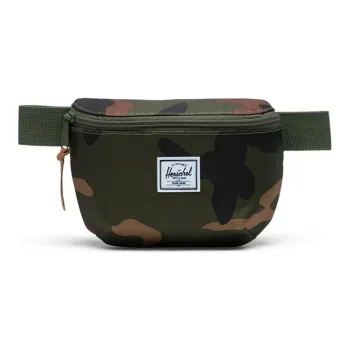 Herschel Polyester Cell Phone Pouch Sling Bag Fanny Pack Regular Unisex Classic Forest Green Camouflage
