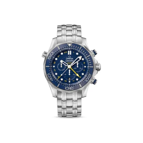 OMEGA Seahorse Series 300m Diving Watch Automatic Mechanical Movement Men's Watches Watch 44mm Blue Dial