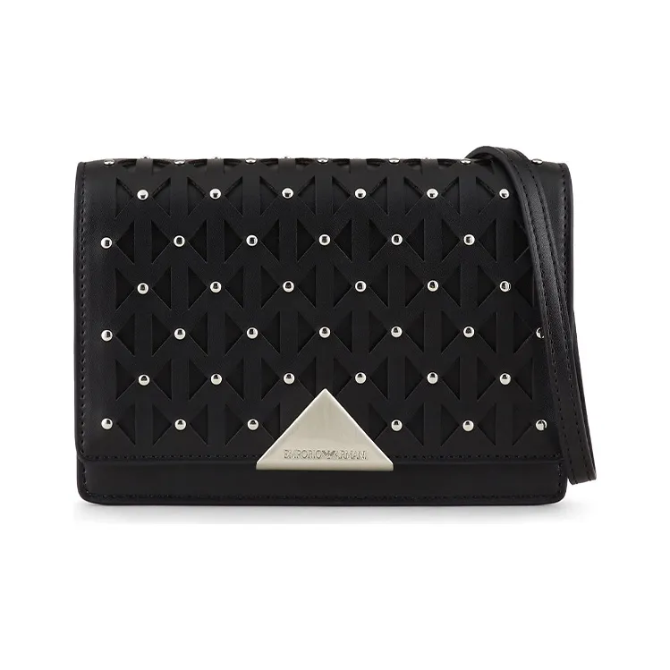 EMPORIO ARMANI Polyester Crossbody Bag Shoulder Bag Women's Black-0