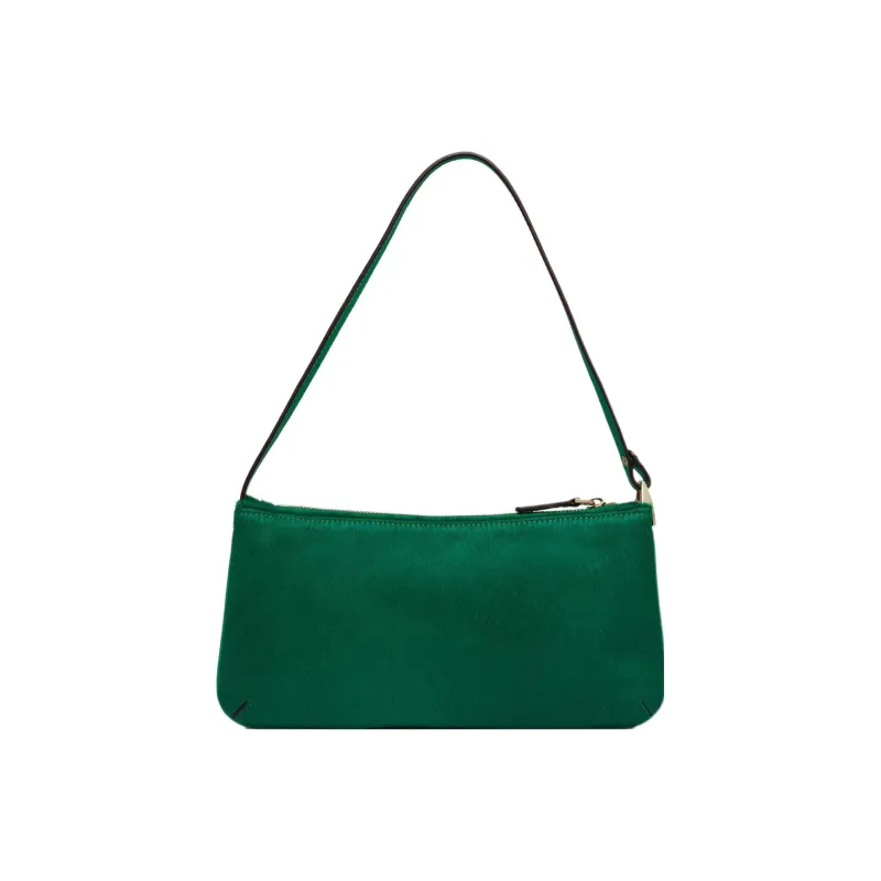 Manu Atelier PITA Series Cow Leather Shoulder Bag Hobo Crossbody Bag Women's Dark Green-1