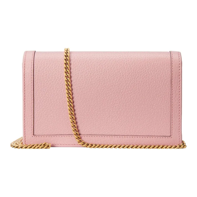 GUCCI Leather Shoulder Bag Crossbody Bag Women's Pink-2