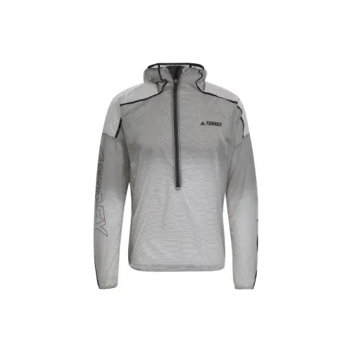 Adidas Terrex Jackets Men Light Gray