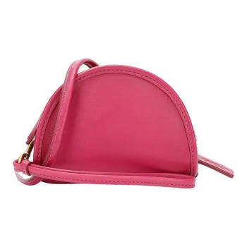 COACH Leather Coin Purse, Shoulder Bag, Crossbody Bag Mini Women's Rose Red