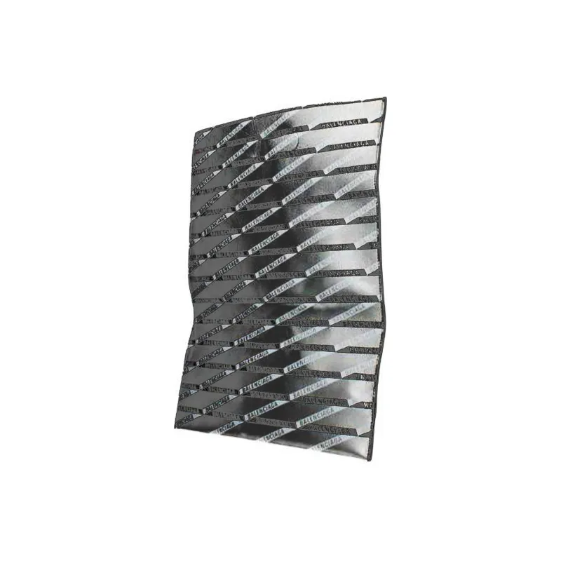 Balenciaga Cow Leather Clutch Regular Unisex Silver-2