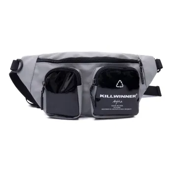 KILLWINNER Polyester Crossbody One Shoulder Fanny Pack Regular Unisex Gray