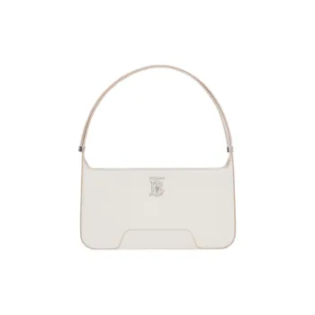 Burberry Leather Crossbody Bag Shoulder Bag One Shoulder Handbag Women's Light White