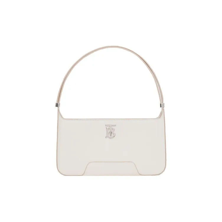 Burberry Leather Crossbody Bag Shoulder Bag One Shoulder Handbag Women's Light White-0