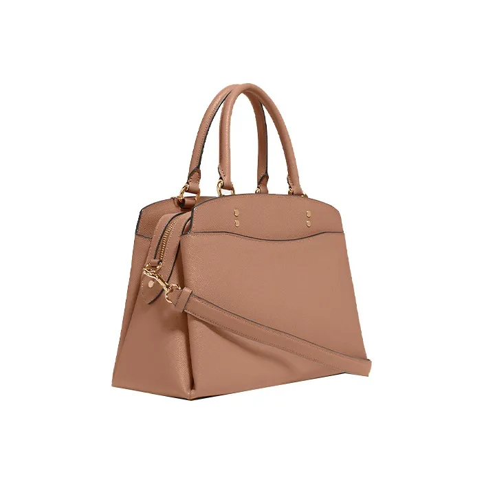 COACH Lillie Leather Handbag Shoulder Bag Crossbody Bag Large Size Women's Cinnamon-1