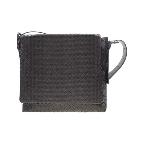 Bottega Veneta Cow Leather Shoulder Bag Crossbody Bag Men's Coffee