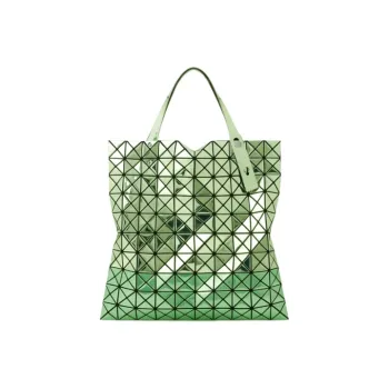 ISSEY MIYAKE Platinum Polyester Tote Bag, Shopping Bag, Shoulder Bag, Handbag Women's Green