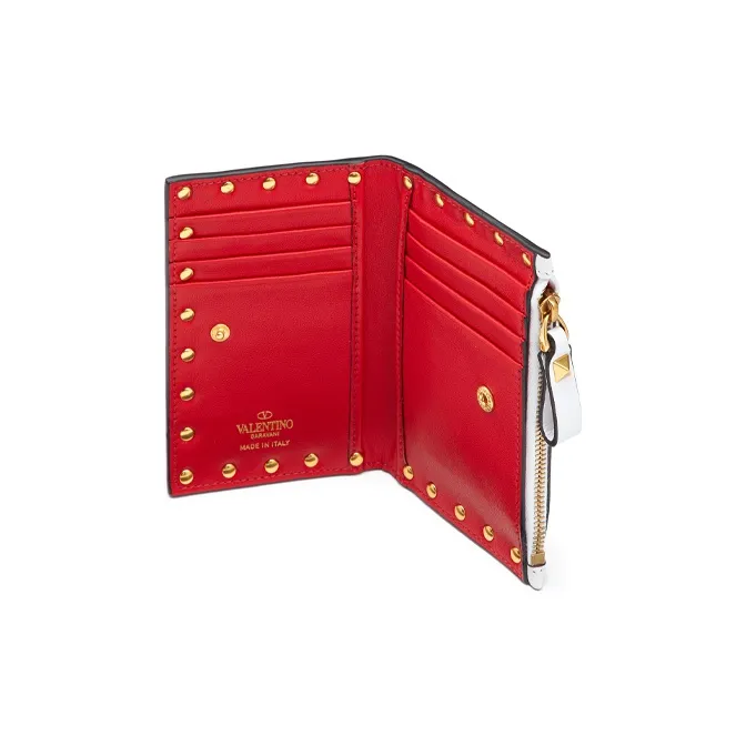 Valentino Amore Leather Card Holder Regular Women's Red-3