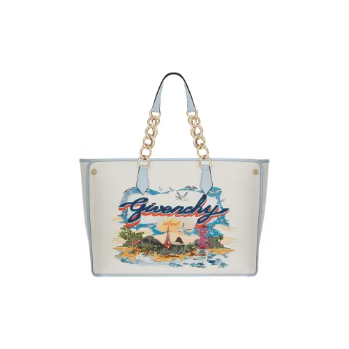 GIVENCHY Cotton Tote Bag Shopping Bag Handbag Medium Size Women's White