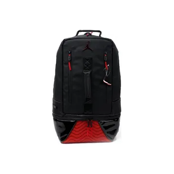 Jordan Fabric Basketball Bag Backpack Regular Unisex Bred Black Red/Red