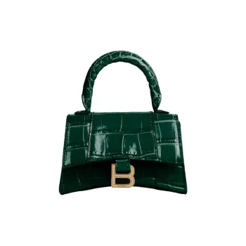Balenciaga Cow Leather Crossbody Bag Mini Women's Green