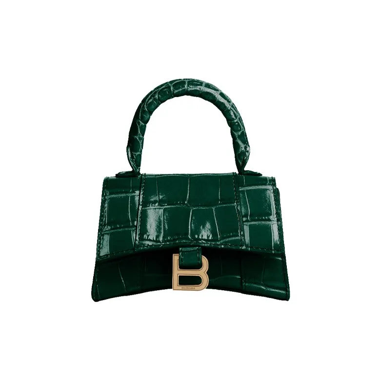 Balenciaga Cow Leather Crossbody Bag Mini Women's Green-0
