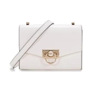 MICHAEL KORS Hendri Cow Leather Crossbody Bag Shoulder Bag Women's Pure White