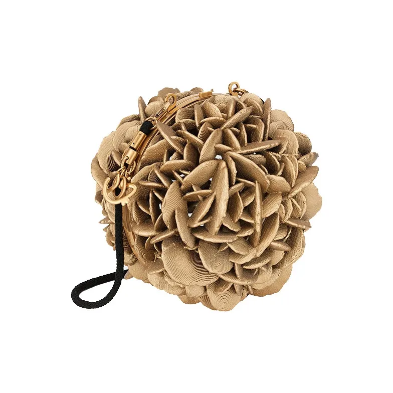 DIOR Lady Dior Fashion Handbag Mini Women's Gold-2