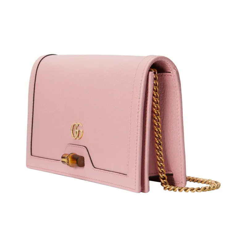 GUCCI Leather Shoulder Bag Crossbody Bag Women's Pink-1