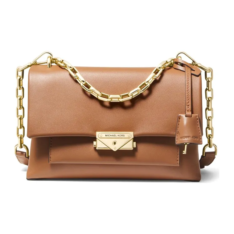 MICHAEL KORS Cece Cow Leather Shoulder Bag Crossbody Bag Medium Size Women's Brown-0