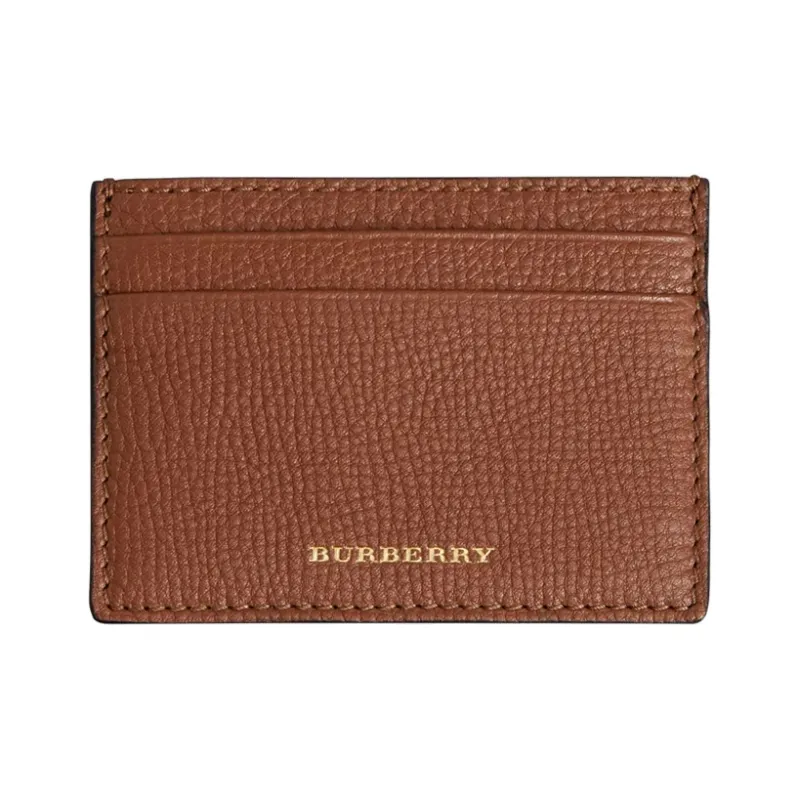 Burberry Cow Leather Card Holder Unisex Brown-0