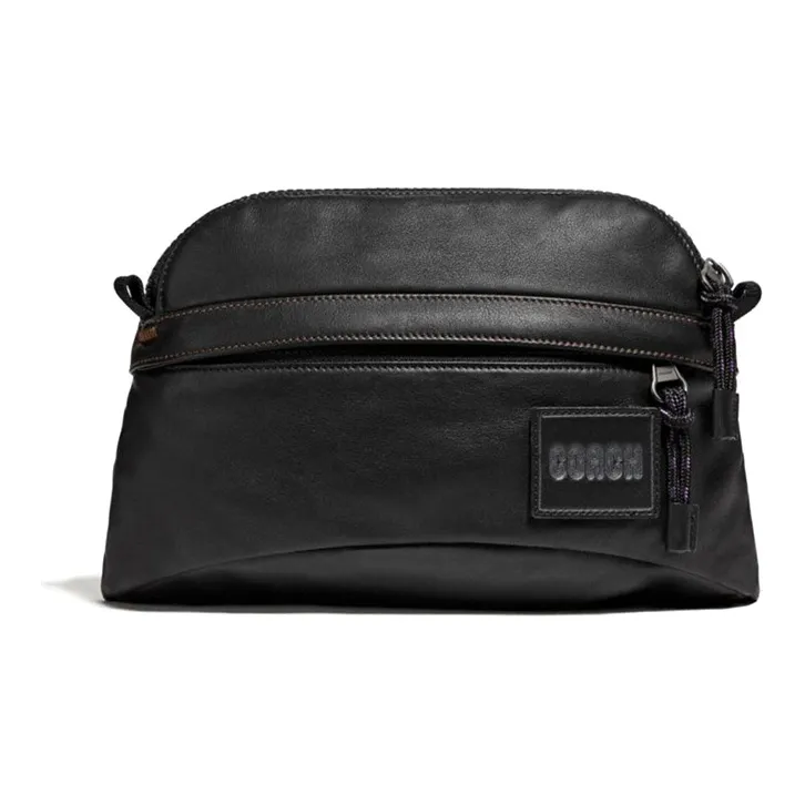 COACH Pacer Cow Leather Crossbody Bag Shoulder Bag Men's Black-0