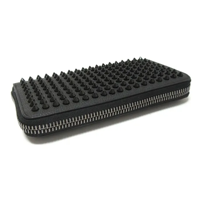 CL Leather Wallet Women's Black-2