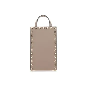 Valentino Leather Shoulder Bag Women's Vintage Pink