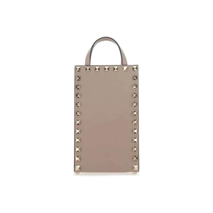Valentino Leather Shoulder Bag Women's Vintage Pink-0