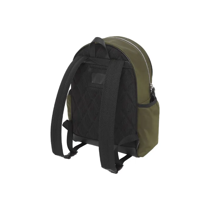 Burberry Thomas Nylon Fabric With Leather Kids' Backpack Kids' Army Green-3