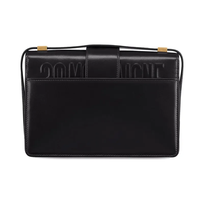DIOR 30 Montaigne Smooth Cow Leather Box Bag, Handbag, Crossbody Bag, Shoulder Bag Women's Black-2