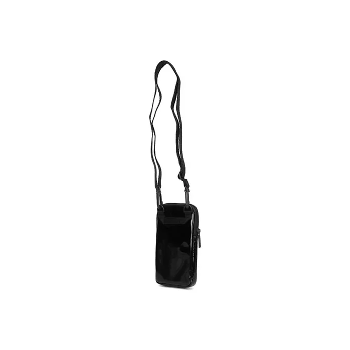 PUMA Patent Leather Cell Phone Pouch Crossbody Bag Shoulder Bag Women's Black-1