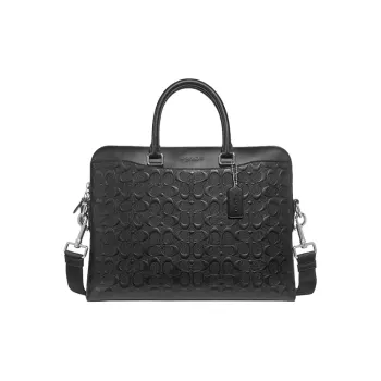 COACH Beckett Leather One Shoulder Handbags Large Size Men's Black
