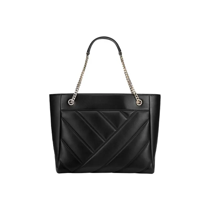 BVLGARI Serpenti Cabochon Calfskin Tote Bag Shopping Bag Handbag Shoulder Bag Crossbody Bag Women's Black-2