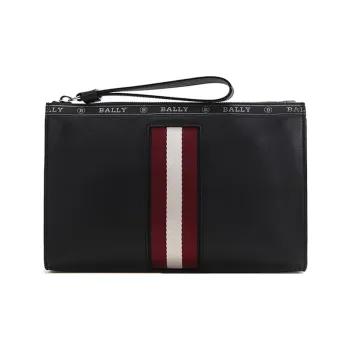 BALLY Leather Coin Purse, Clutch Regular Men's Black