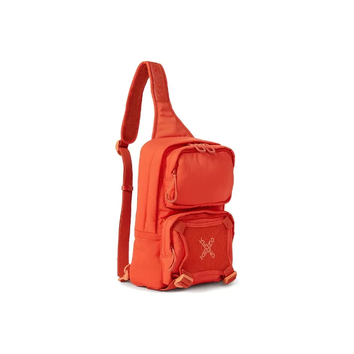 KENZO Fabric Sling Bag Shoulder Bag Crossbody Bag Unisex Orange-1