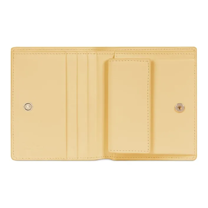 Furla Cow Leather Wallet Trumpets Women's Light Yellow-1