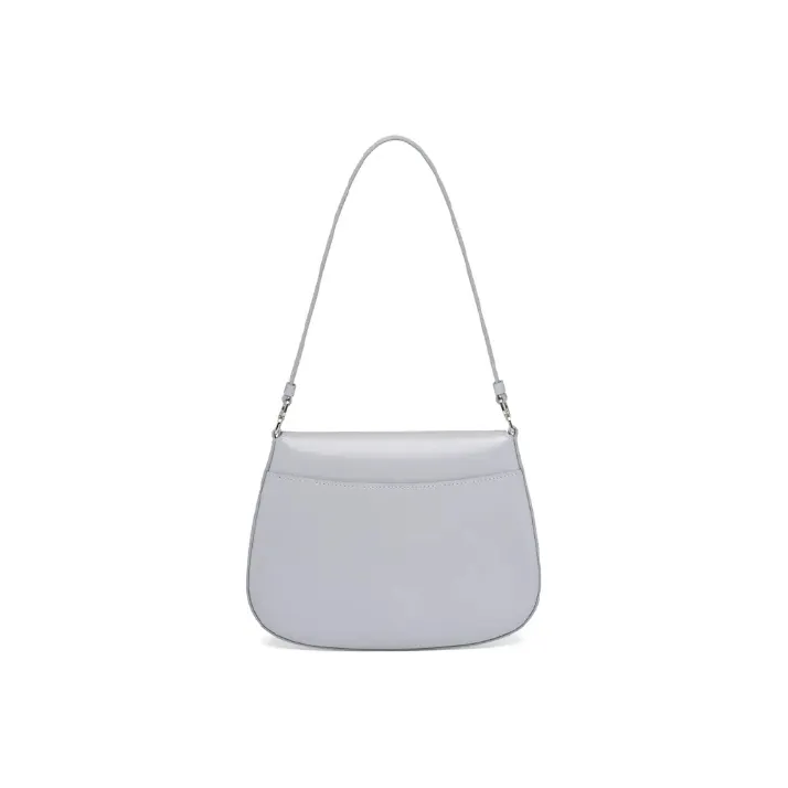 PRADA Cleo Shiny Leather Shoulder Bag Handbag Shoulder Bag Women's Cornflower Blue-2