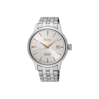 SEIKO Presage Series Mechanical Movement Watch Men's Watches Silver Dial