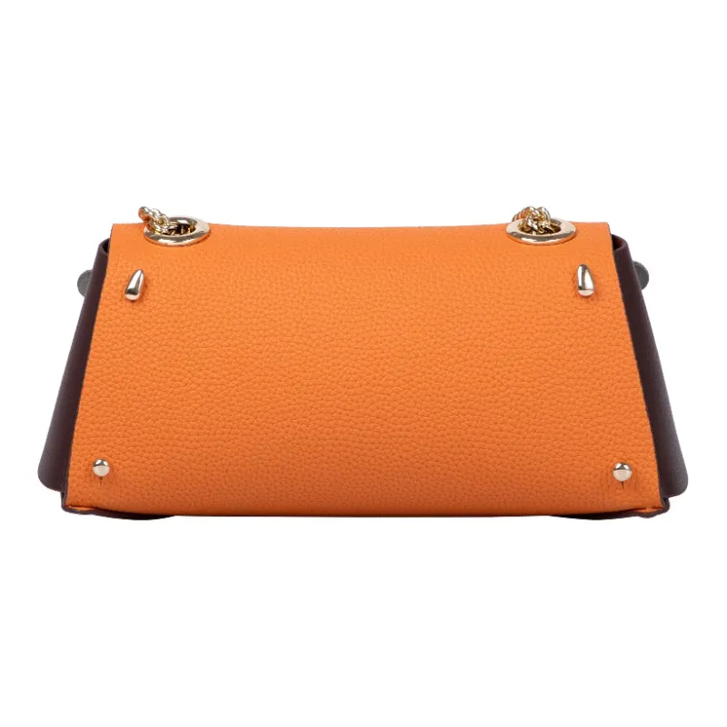 WANACCESSORY Cow Leather Crossbody Bag Regular Women's Milk Orange-2