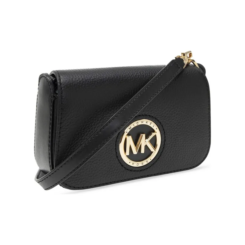 MICHAEL KORS MICHAEL KORS Handbag Collection Samira Leather Crossbody Bag, Shoulder Bag Women's Black-1