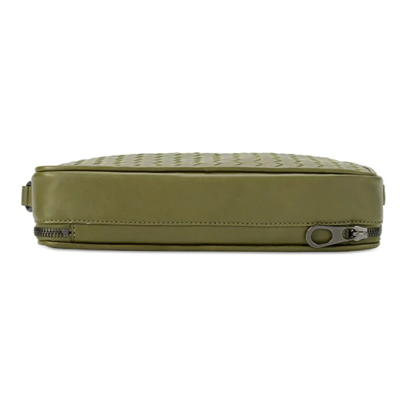 Bottega Veneta Cow Leather Clutch Men's Green-3