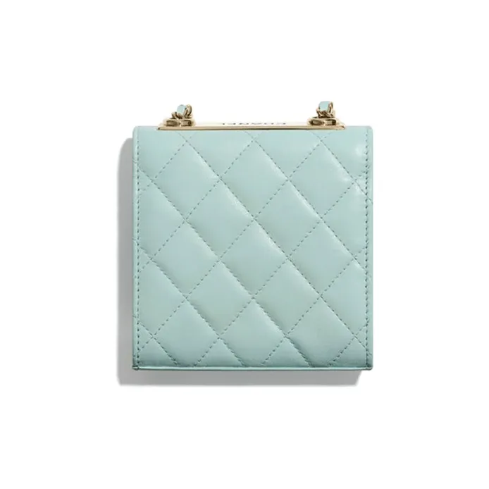 CHANEL Trendy Cc Sheepskin Shoulder Bag Women's Light Blue-1