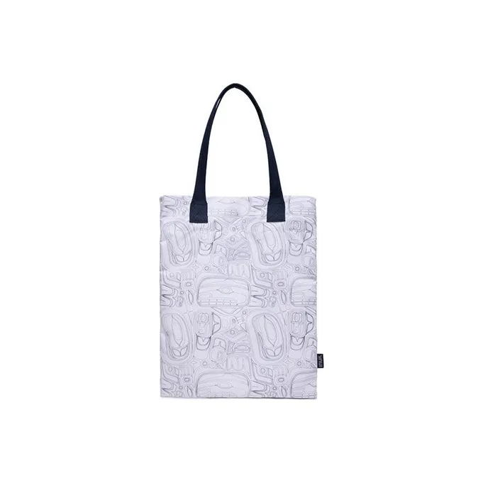INUK Polyester One Shoulder Handbag Regular Unisex White-1