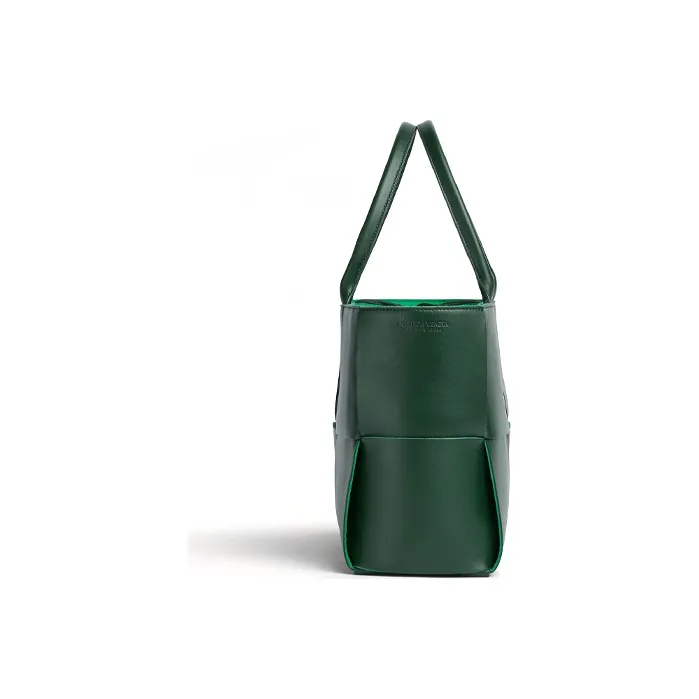 Bottega Veneta ARCO Lambskin Shoulder Bags Tote Bag Shopping Bag Handbag Women's Dark Green-1
