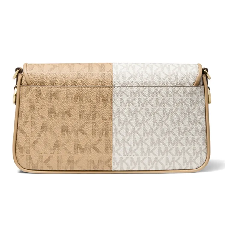 MICHAEL KORS Leather Baguette Bag Shoulder Bag Small Size Women's Vanilla White Multicolor-1