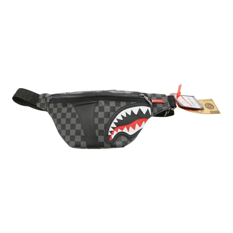 SPRAYGROUND PVC Fanny Pack Medium Size Unisex Black-1