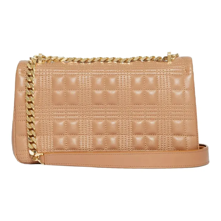 Burberry Lola Bag Lambskin Crossbody Bag Shoulder Bag Women's Camel Light Gold-3