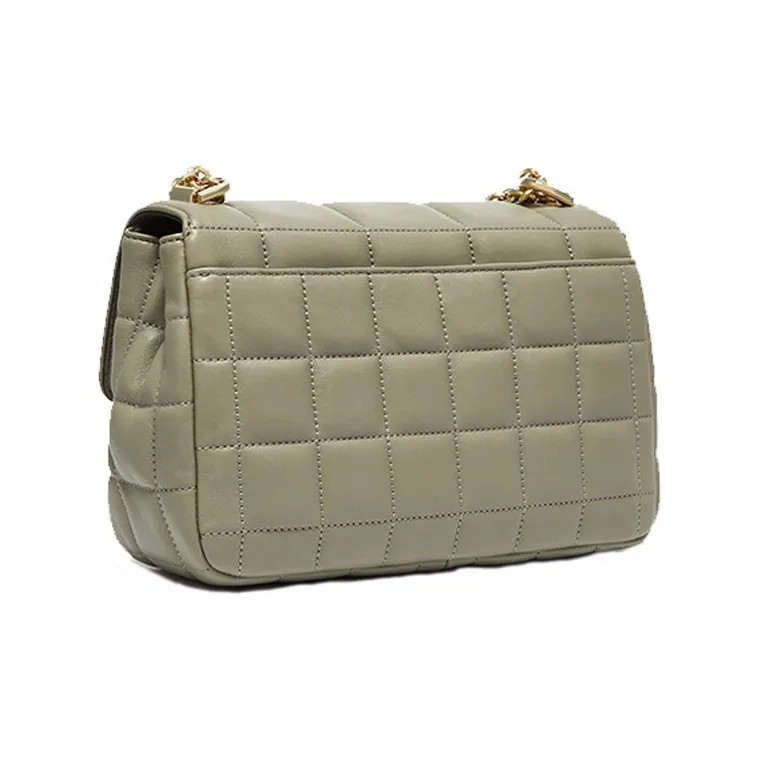 MICHAEL KORS Sheepskin Shoulder Bag, Crossbody Bag Tubas Women's Light Army Green-1