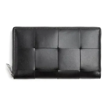 Bottega Veneta Leather Wallet Men's Black